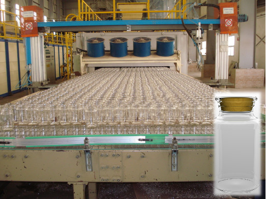 주문 플린트 조 유리 병 생산 라인 푸딩 유리 300ml online manufacture