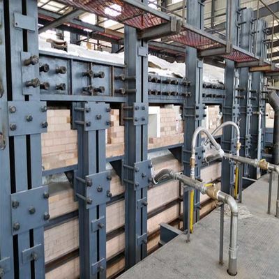 주문 글라스 용해장치 ISO14001 300 TPD 교차하는 발화된 용광로 online manufacture