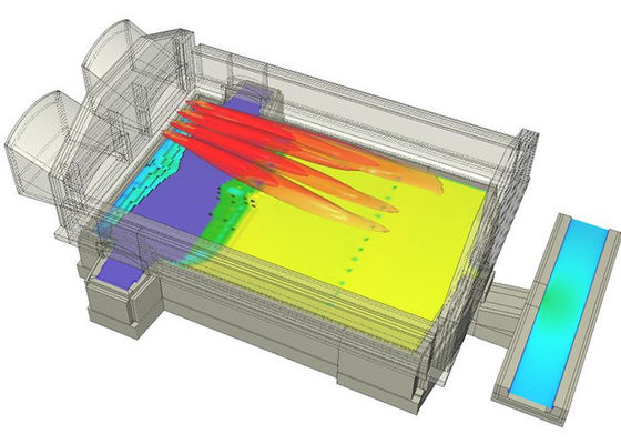 주문 중유 소다 생석회 50TPD 유리 용융 로 online manufacture