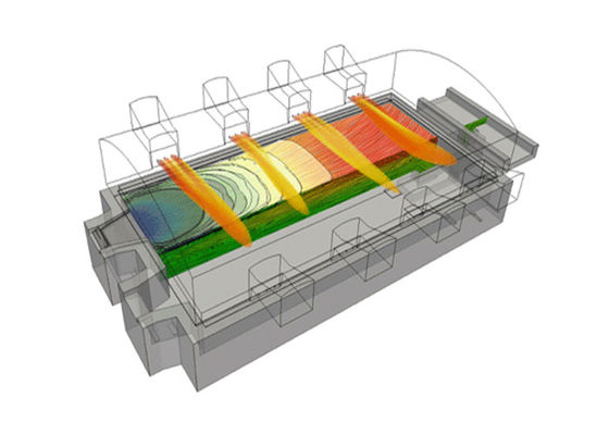 주문 내화 재료 소다 생석회 50T 유리 용융 로 online manufacture