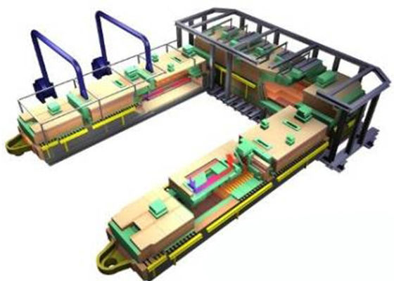 주문 50 Tpd 유리 녹기 오븐 첨단 에너지 절감 설계와 함께 끝에서 구운 오븐 online manufacture